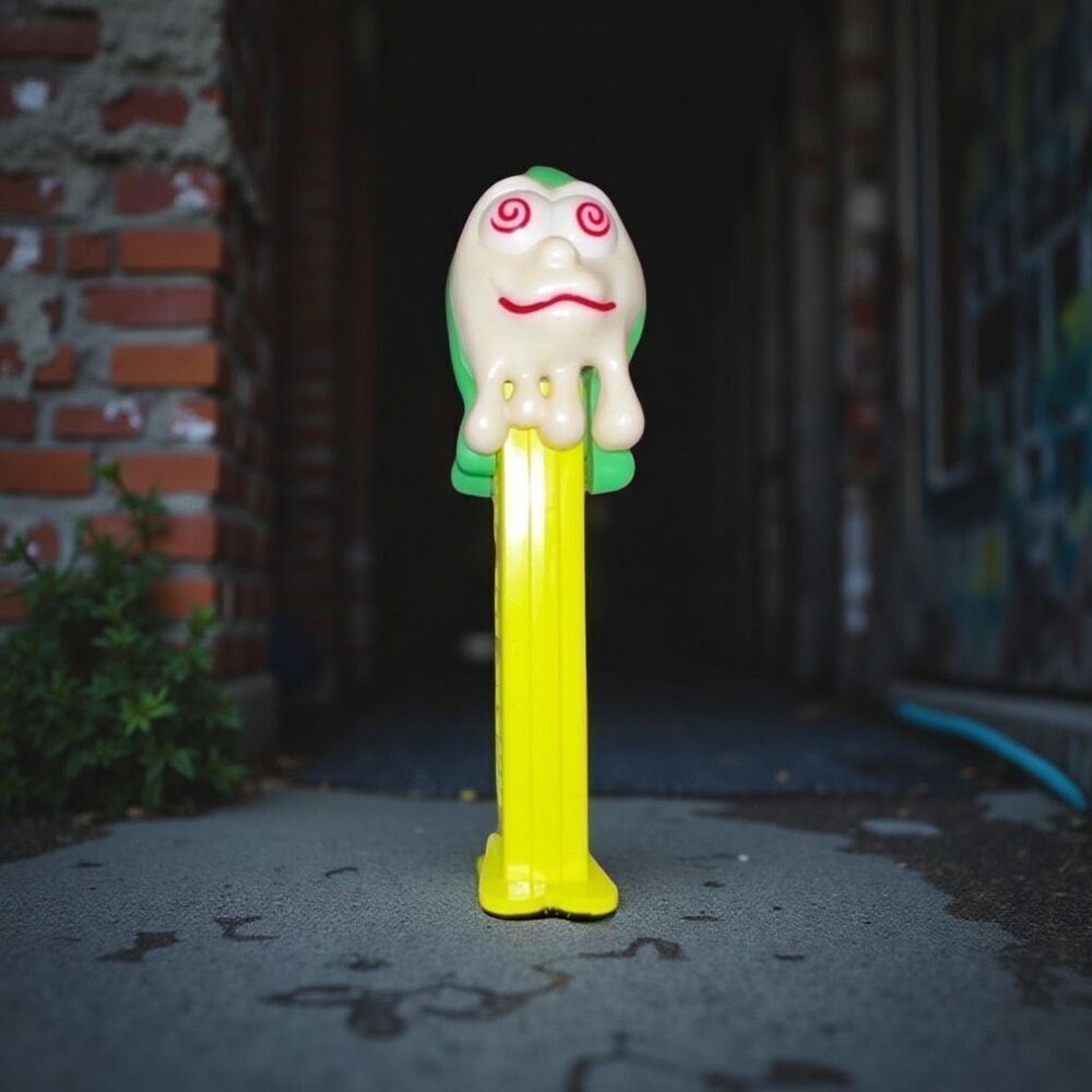 Vintage 1998 Slimy Sid Ghost W/glow in the Dark Face PEZ Dispenser B11
